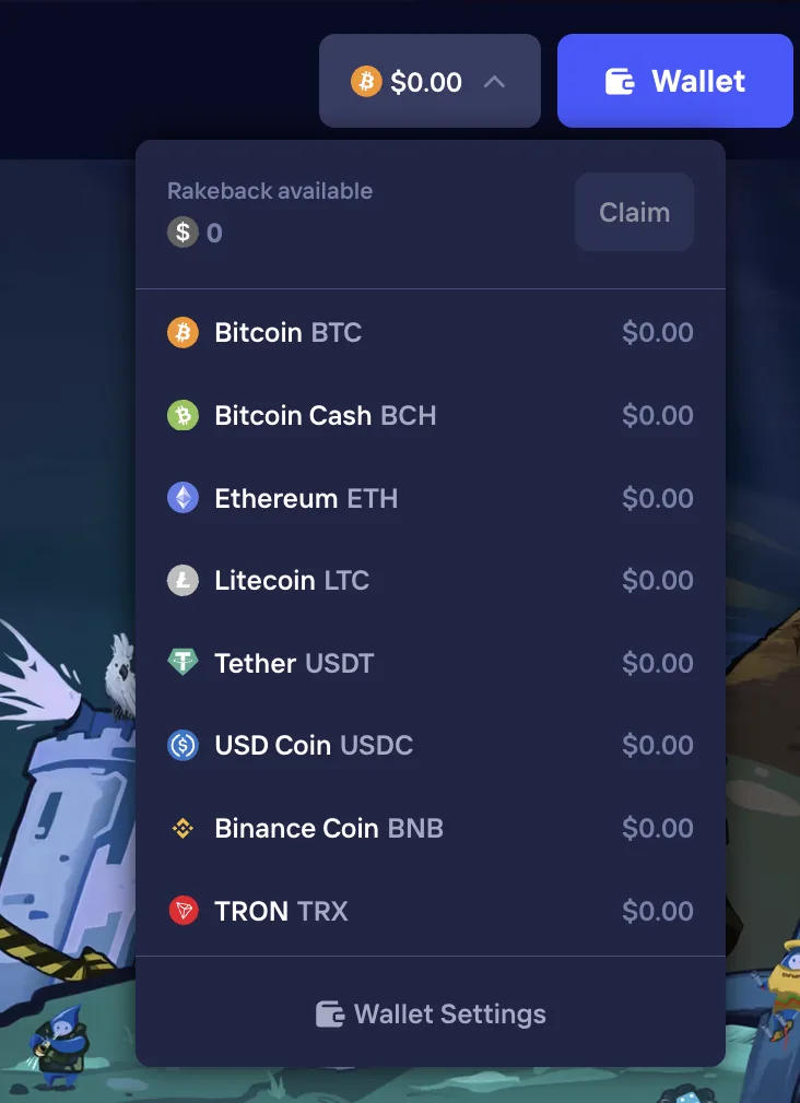 Duel wallet dropdown